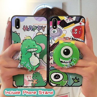 เคสโทรศัพท์มือถือซิลิโคน TPU ลายการ์ตูน พร้อมขาตั้ง สําหรับ Wiko Sunny 4/Y50