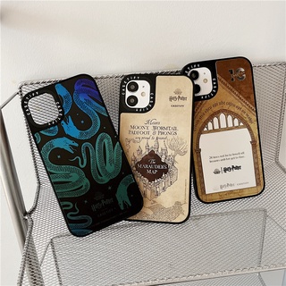 Casetify เคสโทรศัพท์มือถือ TPU กันกระแทก ลายแฮรี่พอตเตอร์ มีกระจก สําหรับ iPhone 13 Pro MAX 12 11 Pro MAX XR X XS MAX 6 7 8 Plus SE2020 13 12 Mini