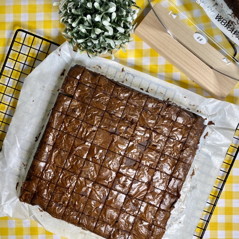 บราวนี่ฟัดจ์ยกถาด Fudge Brownies cube 🍫🍫