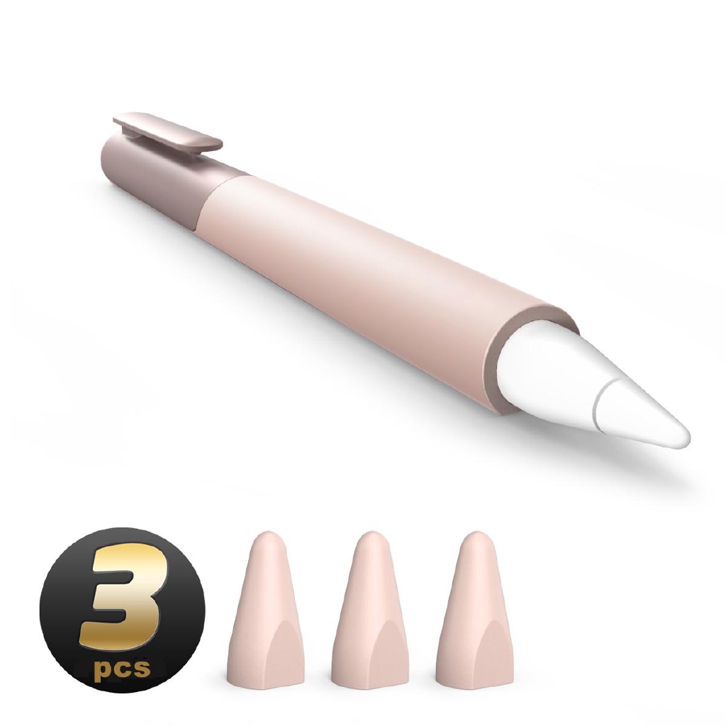 Supcase เคสซิลิโคน กันลื่น พร้อมปลอกปลายปากกา 3 ชิ้น สําหรับ Apple Pencil (รุ่นที่ 2)