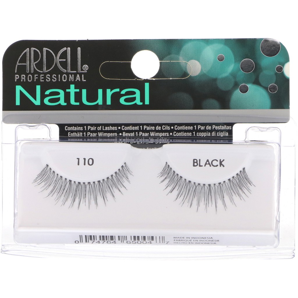 ของแท้! Ardell ขนตาปลอม- Natural อาเดล เนเชอรัล แลช 110 Black - 1 คู่ / 5 คู่