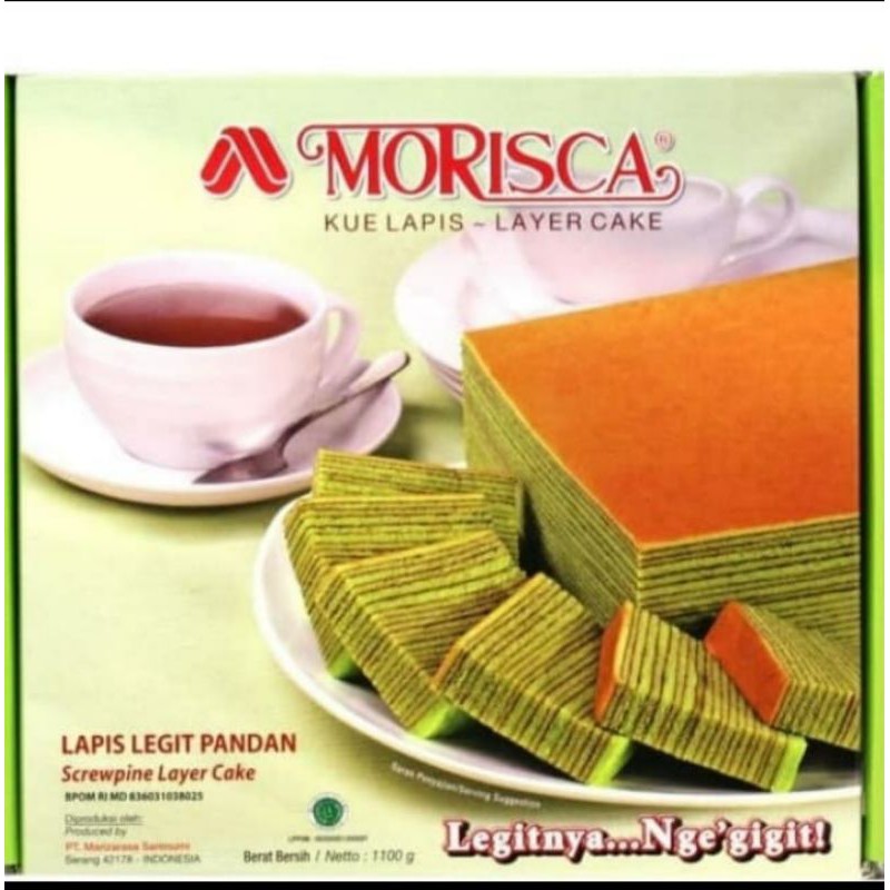 Morisca Lapis Legit Cake 1100gr ใบเตย