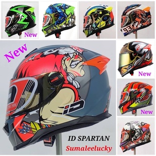 หมวกกันน็อคINDEXเต็มใบ SPARTAN ID ลายS1ถึงลายS7 สินค้ามาตรฐานการผลิต มอก.369-2557