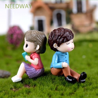 Needway ตุ๊กตาคู่รักขนาดเล็กสําหรับตกแต่งสวน 2 ชิ้น