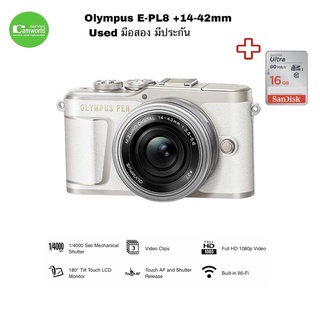 Olympus EPL9 กล้องมือสอง Used E-PL9 +14-42mm WiFi ในตัว VDO 4K สภาพดี เชื่อถือได้ มีรับประกัน90วัน free SD16GB