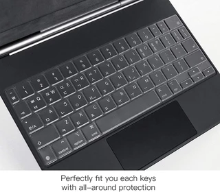 แผ่นปิดแป้นพิมพ์ TPU บางพิเศษ สำหรับ iPad Pro11 Pro12.9 Air6 Air5 Air4 Air Pro 11 13 นิ้ว คีย์บอร์ด