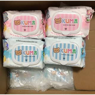 ทิชชูเปียกคุมะ KUMA ผ้าเปียก ราคา 3 ห่อ 55บาท