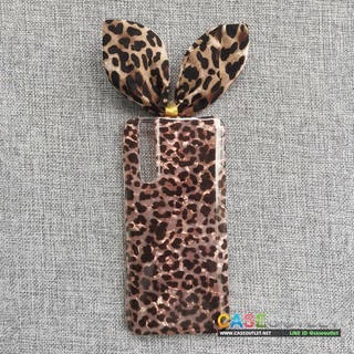 เคส Vivo V15pro TPu นิ่ม ลายเสือดาว พร้อมโบว์