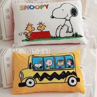 ปลอกหมอน Snoopy Peanuts สัมผัสนุ่ม หนุนสบาย