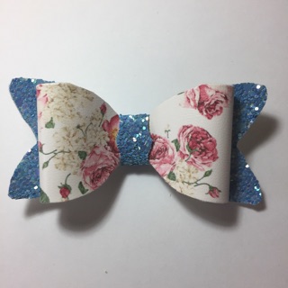 Leather glitter bow ชิ้น