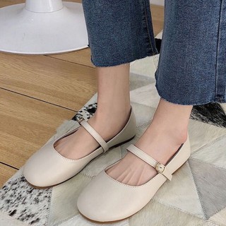 💕🌈รองเท้าลำลองผู้หญิง 35-40 รองเท้าผู้หญิงไซส์ใหญ่ รองเท้าสวยหวาน รองเท้าเดี่ยว รองเท้าหุ้มส้นผู้หญิง รองเท้าผู้หญิงไ