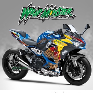 สติ๊กเกอร์แต่งลายรถ Kawasaki Ninja 400 รอบคัน ลาย มังกร