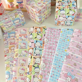 กระดาษห่อของขวัญวันเกิด ลายการ์ตูนอนิเมะ KT Kawaii My Melody Cinnamoroll