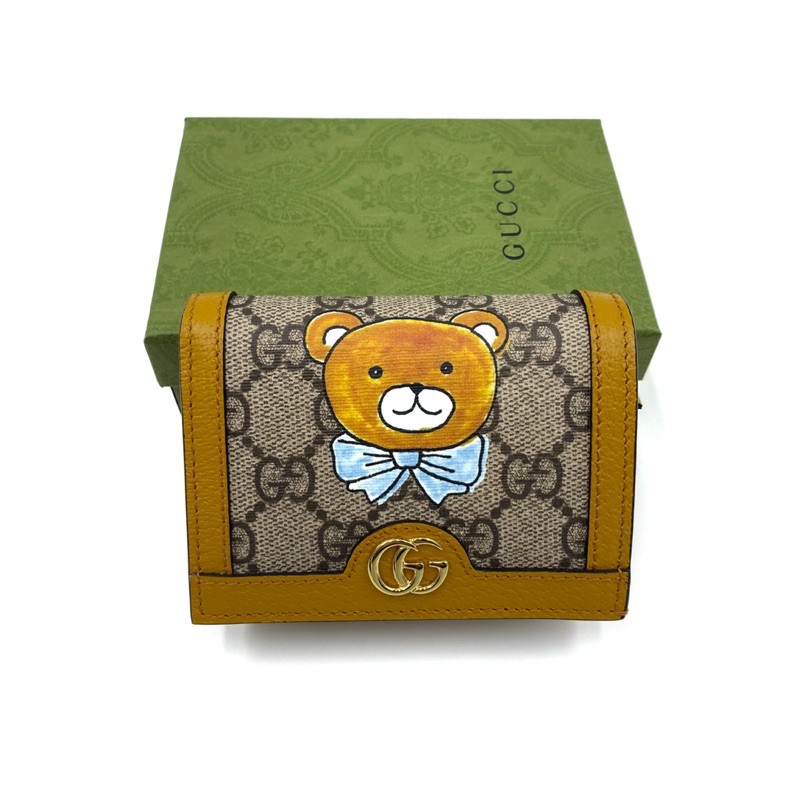 Gucci x Kai wallet กุชชี่ หมี ของแท้ ส่งฟรี EMS ทั้งร้าน