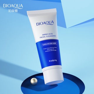 Bioaqua คลีนเซอร์กรดอะมิโน ทําความสะอาดผิวหน้า ขจัดสิ่งสกปรก และสิวหัวดํา 60 กรัม