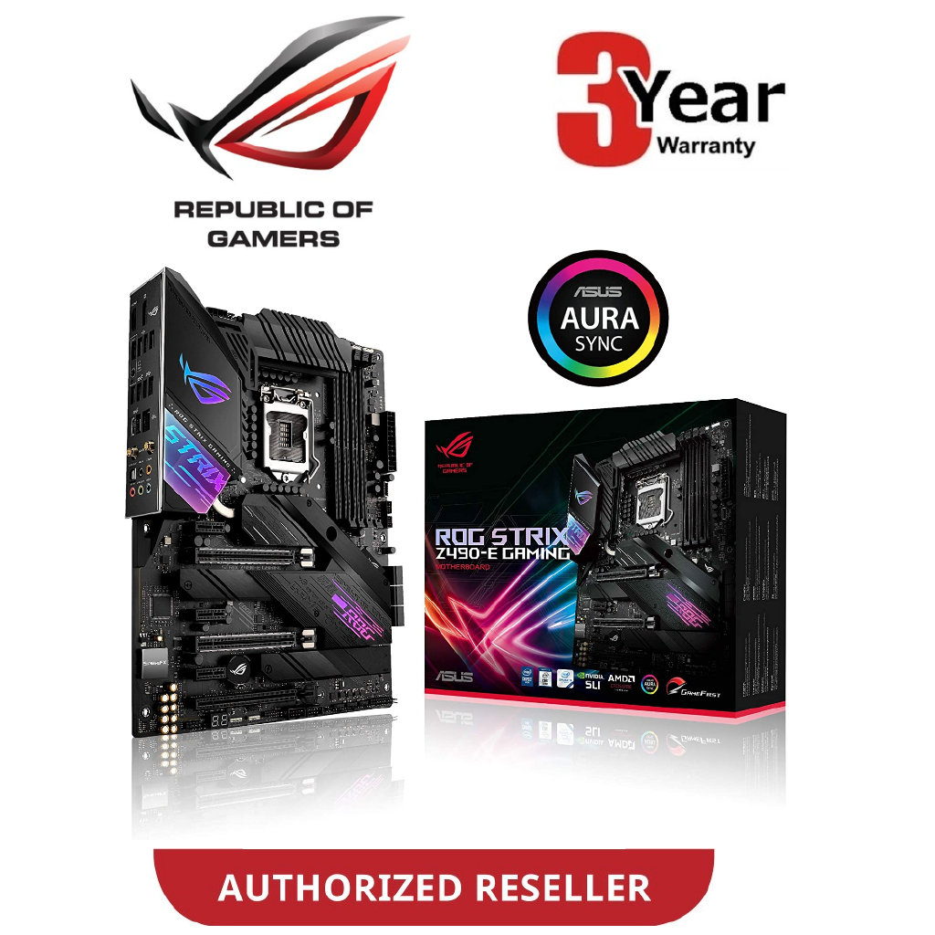 ASUS ROG STRIX Z490-E GAMING Z490 Gaming Motherboard (Intel 10th Gen LGA1200)