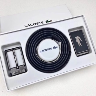 Lacoste Belt 💯‼️ เข็มขัด มี 2 หัวในเซท