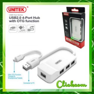 Unitek Micro USB 2.0 4 Port Hub Adapter with OTG Function รุ่น Y-2133