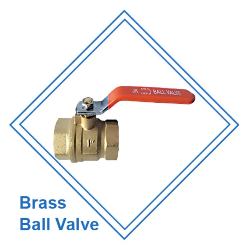 บอลวาล์วทองเหลือง JK 1/2" ถึง 1-1/2"(Brass Ball Valve)