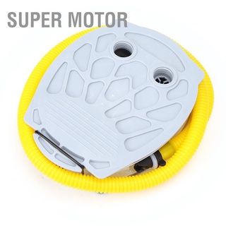 Super Motor Portable Foot Air Pump Compact Plastic for Fishing Inflatable Boat Rubber Dinghy Kayak