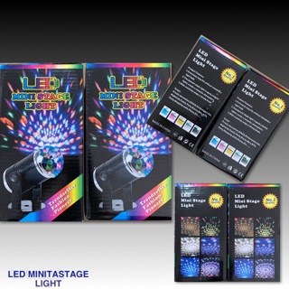 ไฟเทค ไฟดิสโก้เทค ไฟแสงสี LED MINI STAGE LIGHT ไฟดิสโก้เทค ไฟปาร์ตี้ ไฟคาราโอเกะ