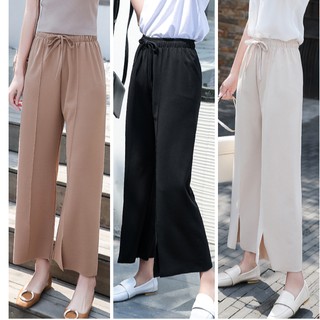 พร้อมส่ง💕 กางเกงขายาวขาบาน ผ้าดีมาก ใส่สบาย ♡ Korean style