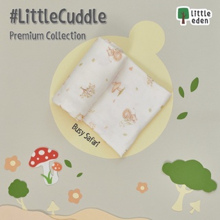 Little Eden 40X40นิ้ว ผ้าอ้อมห่อตัวใยไผ่ 100% (พิมพ์ลาย)