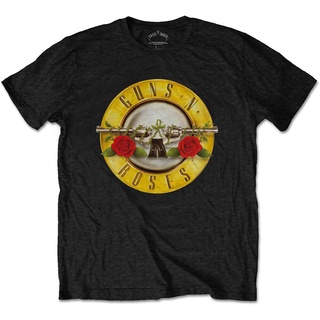 เสื้อยืด พิมพ์ลาย Guns N Roses สีดํา สไตล์คลาสสิก สําหรับผู้ชาย