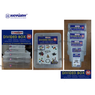 Keyway TFS-014 กล่องจัดระเบียบ_กล่องแบ่งช่อง 14 ช่อง DIVIDED BOX SIZE : M