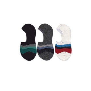 Dsox ถุงเท้าข้อกุดหญิง(ลายริ้ว) - 6คู่ Boat Socks No Show Socks 6 pairs pack