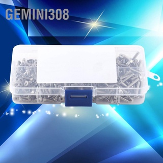 Gemini308 สกรูซ็อกเก็ตหกเหลี่ยม สเตนเลส Ss304 M3 300 ชิ้น พร้อมกล่อง