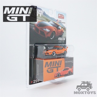 โมเดลรถยนต์ Mini GT 1:64 Pandem Toyota GR Supra V1.0 LHD สีส้ม