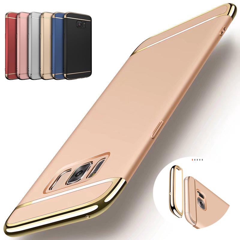 Samsung Galaxy A7 / A9 / A5 / A8 / A6 Plus 2018  Plastic PC Hard Case 3IN1 Phone Casing Plastic Cover