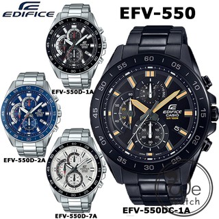 CASIO Edifice รุ่น EFV-550D EFV550DC ของแท้ 100% นาฬิกาผู้ชาย พร้อมกล่อง ประกันCMG 1 ปี EFV EFV550