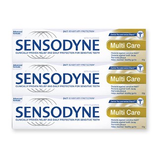 ✨นาทีทอง✨ เซ็นโซดายน์ ยาสีฟัน สูตรมัลติแคร์ ขนาด 50 กนัม แพ็ค 3 กล่อง Sensodyne Toothpaste Multi 50 g x 3