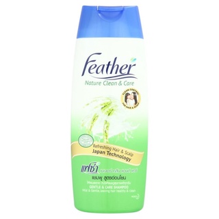 🚚สุดพิเศษ!!✅ ﻿FEATHER แฟซ่า แชมพูสูตรอ่อนโยน 340 มล. 🚚พร้อมส่ง!! 💨