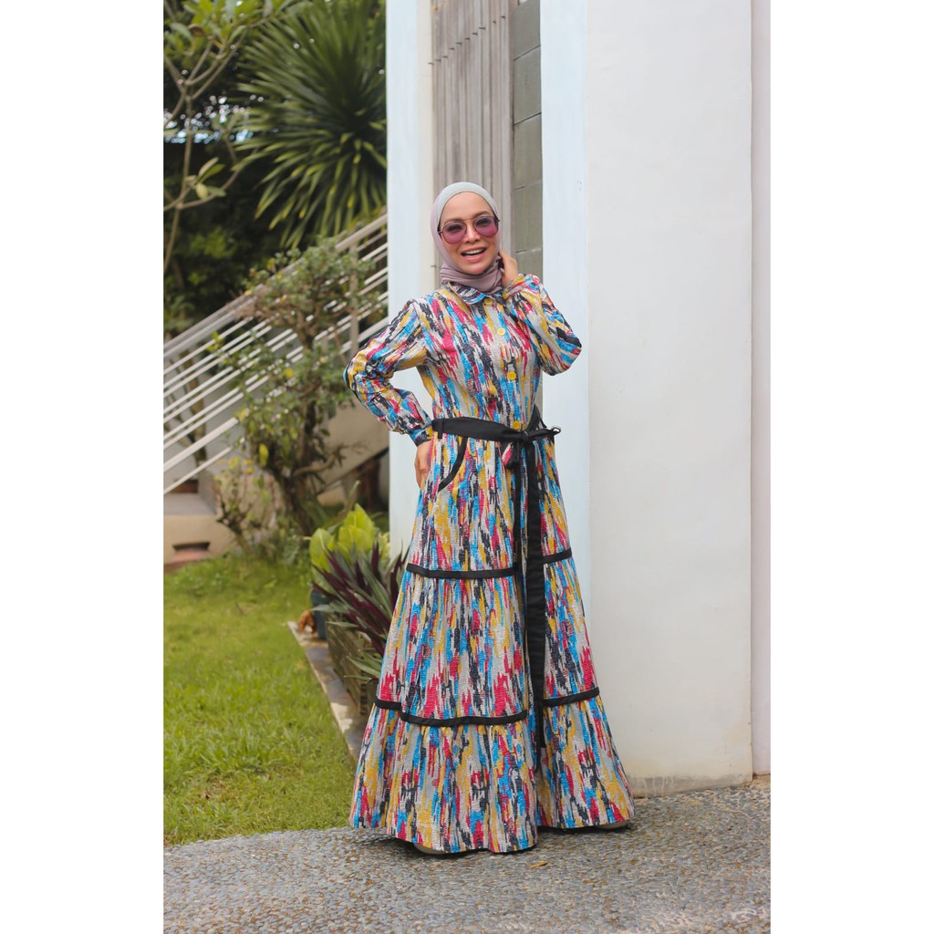 AQUEENY DRESS สีแดง*