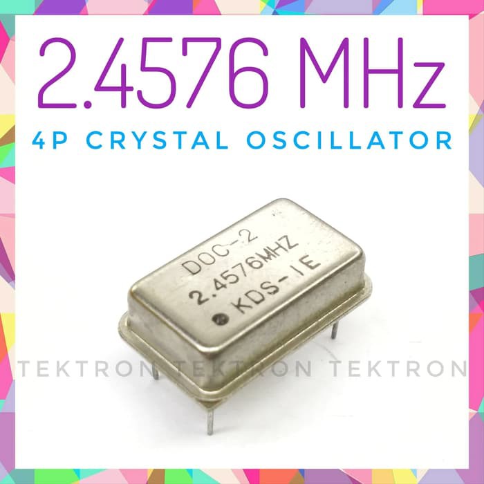 2.4576 MHz 4p Crystal Oscilator, Xtal, 2.4576MHz, 4pin, DIP14