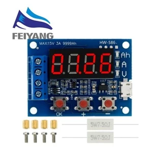 Zb2l3 เครื่องทดสอบแบตเตอรี่ลิเธียม จอแสดงผลดิจิทัล LED 18650 ทดสอบความต้านทาน ความจุกรดตะกั่ว