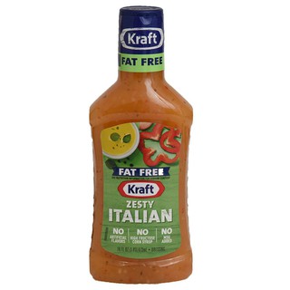 Kraft Free Zesty Italian Dressing 473ml  คราฟท์ฟรีน้ำสลัด Zesty อิตาเลียน 473 มล