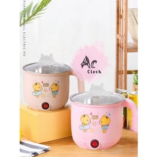 (ลูกค้าใหม่ 1 บาท) หม้อเคลือบเทปล่อน สแตนเลส หม้อไฟฟ้าขนาดเล็ก