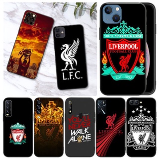 เคสโทรศัพท์มือถือแบบนิ่ม ลายโลโก้ Liverpool สีดํา สําหรับ Samsung A20 A30 A20S A30S A40S A50S A70