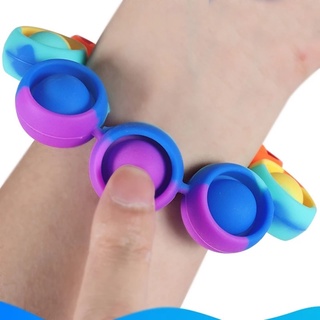 ของเล่น Pop Fidget Reliver สีรุ้งสําหรับเด็กผู้ใหญ่เล่นคลายเครียด