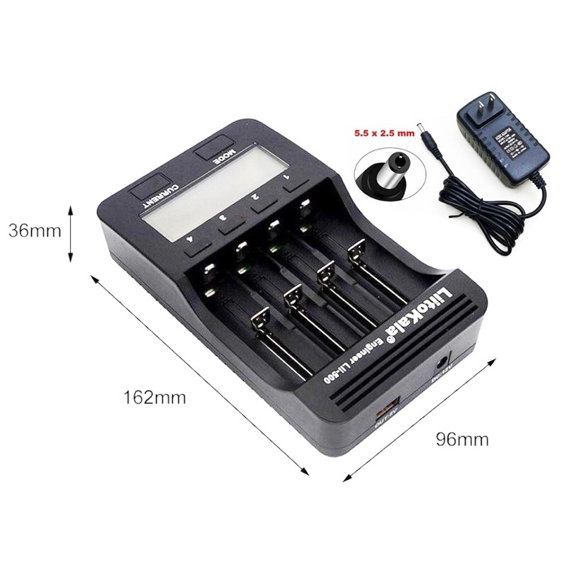 Liitokala Lii 500 Lii500 18650 26650 21700 20700 18490 18350 17670 17500 16340 4 Slot LCD Battery Ch