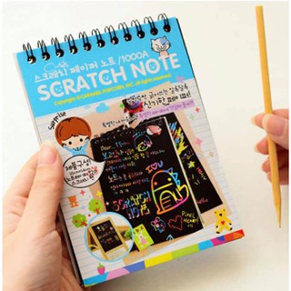 Scratch book กระดาษีสีเขียนสนุก พร้อมส่ง