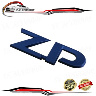 โลโก้ ZP ดำด้าน LOGO ZP ติดท้ายรถกระบะ ISUZU D-MAX