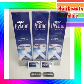 #ดองโก้ ไพร์ม #ใบมีด มีดโกน #Dorco #PRIME กล่องน้ำเงิน รุ่นPremium 1แถว100ใบ