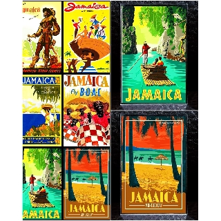 แม่เหล็กติดตู้เย็น อะครีลิค จาไมกา 2×3 นิ้ว ของฝาก ของที่ระลึก Souvenir Acrylic Fridge Magnet Jamaica set A 2x3"