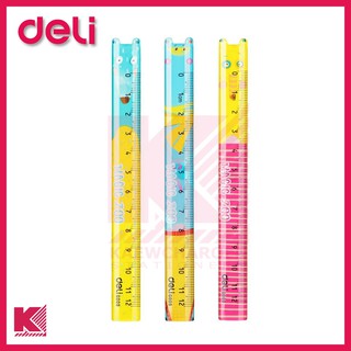 Deli G00902 Ruler ไม้บรรทัดแฟนซีสุดน่ารัก ขนาด 12 เซนติเมตร