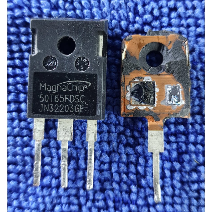 1ชิ้น 50T65FDSC 50T65FESC IGBT 50A 650V สำหรับสวิทชิ่ง ตู้เชื่อม อินเวอร์เตอร์ ของถอด